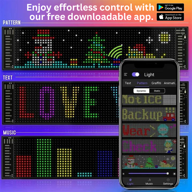 GlowRider™ - Panel de visualización LED para automóviles