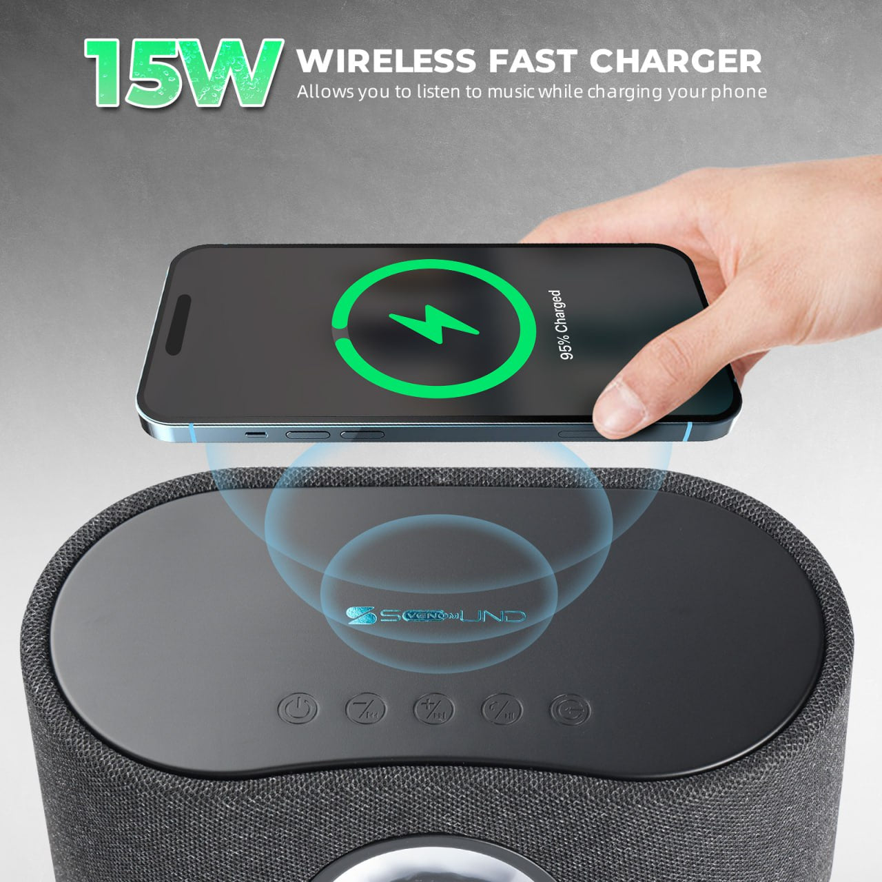 Altavoz Bluetooth de ferrofluido con visualizador de música