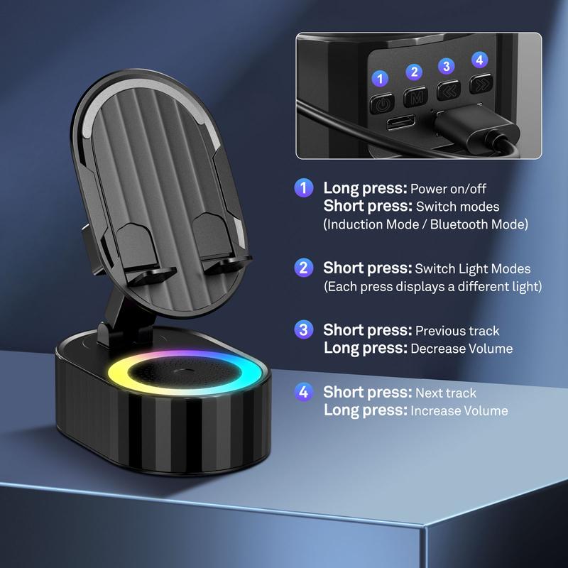 LumiSound™ Wireless Charging Speaker Stand