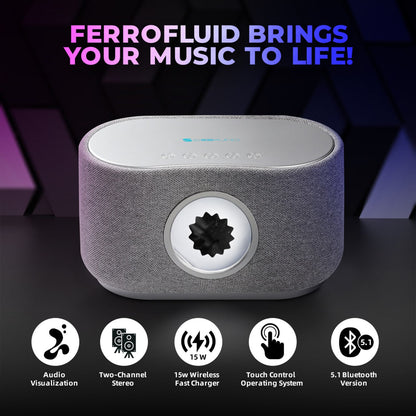 Ferrofluid Bluetooth Speaker with Music Visualizer